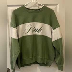 PINK Victoria's Secret Sage Green Sweatshirt